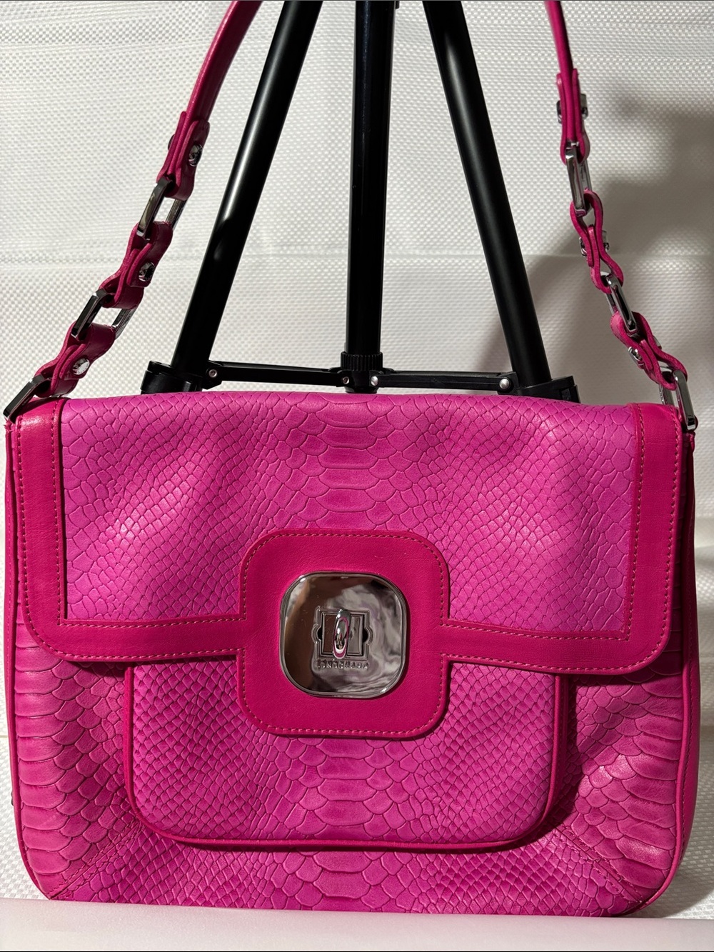 Longchamp Bright Pink Women's Shoulder Bag